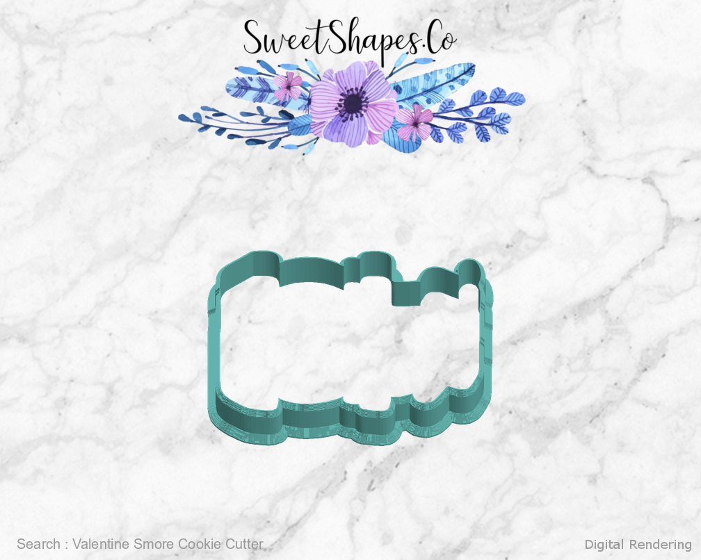 Valentine Smore Cookie Cutter — left view