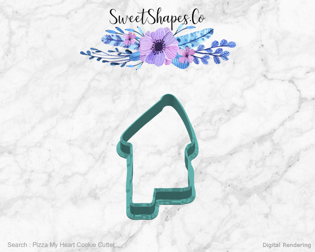 Pizza My Heart Cookie Cutter — right view