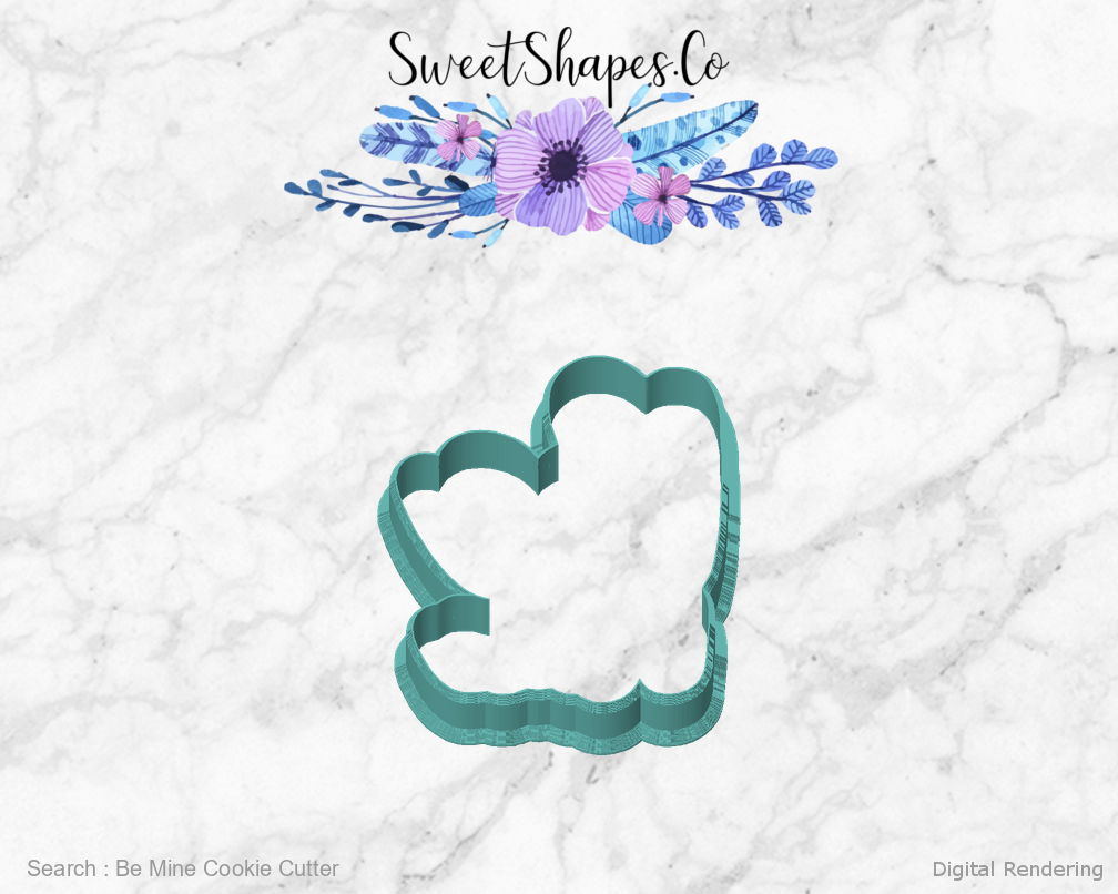 Be Mine Cookie Cutter — front view