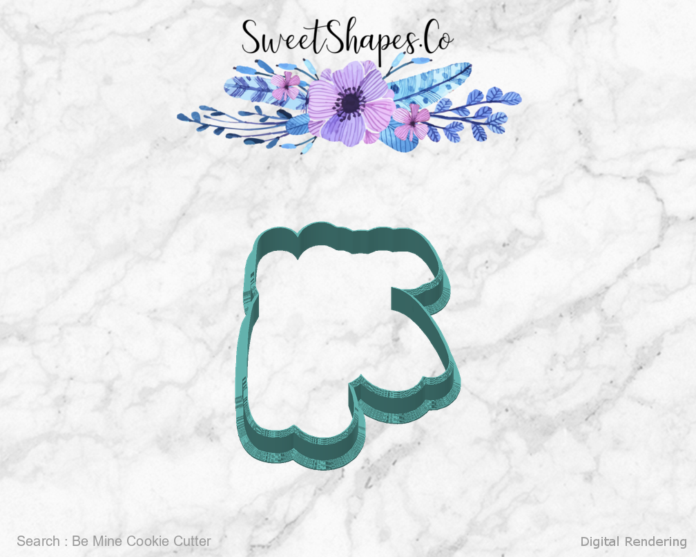 Be Mine Cookie Cutter — back view