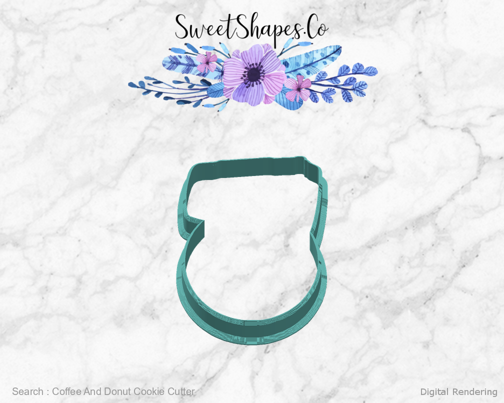 Coffee And Donut Cookie Cutter — right view