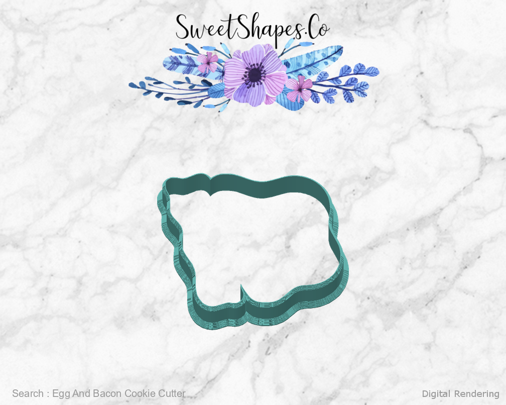 Egg And Bacon Cookie Cutter — back view