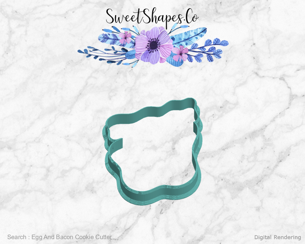 Egg And Bacon Cookie Cutter — left view