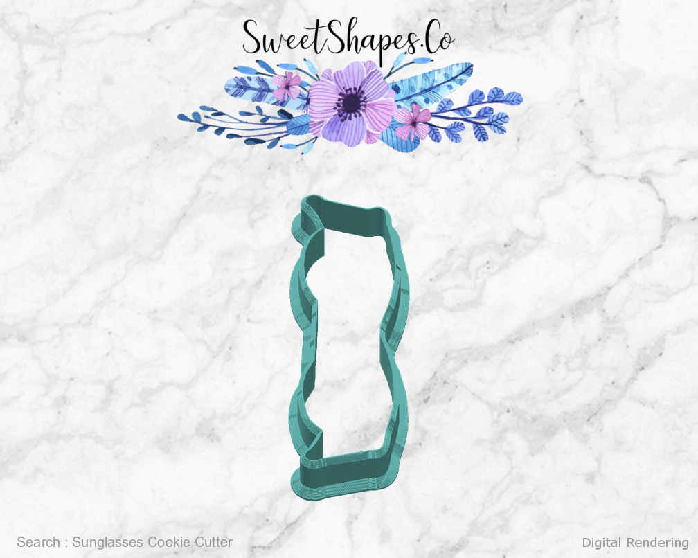 Sunglasses Cookie Cutter — right view