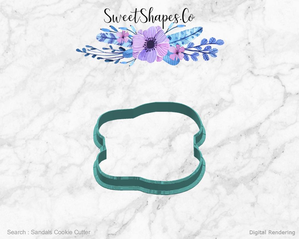 Sandals Cookie Cutter — right view
