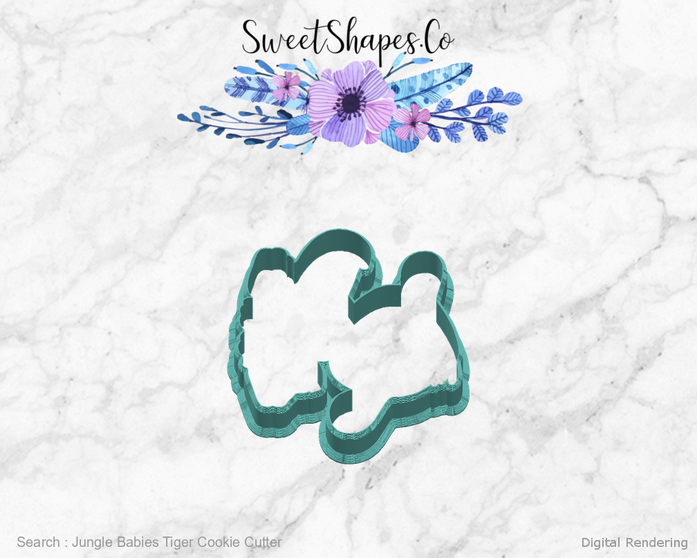 Jungle Babies Tiger Cookie Cutter — right view