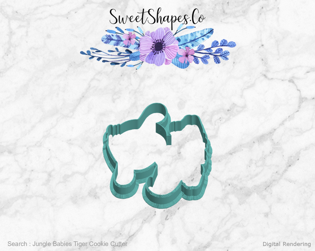 Jungle Babies Tiger Cookie Cutter — left view
