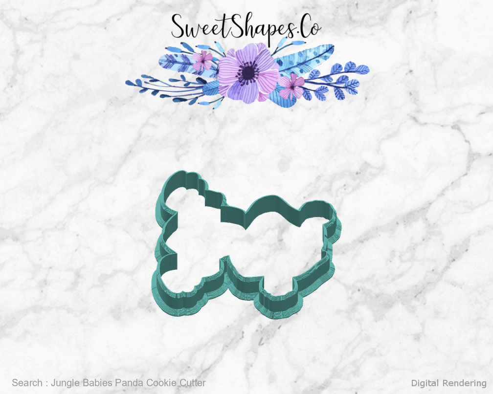 Jungle Babies Panda Cookie Cutter — right view