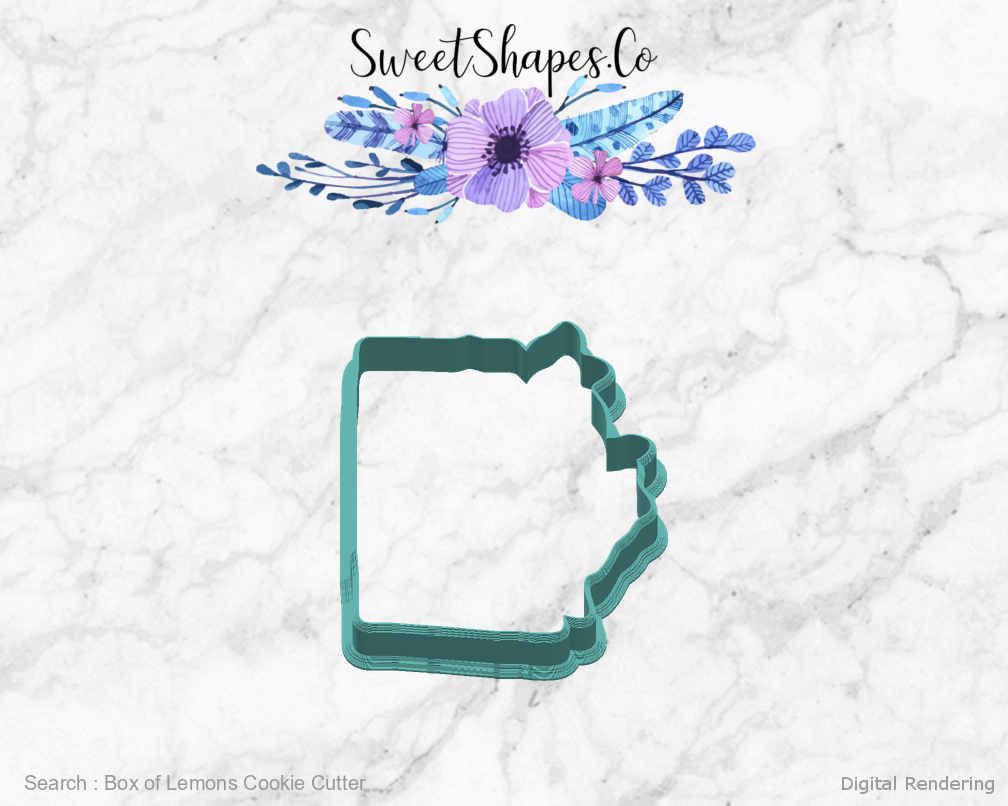 Box of Lemons Cookie Cutter — right view