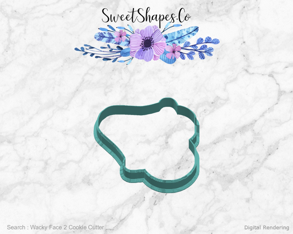 Wacky Face 2 Cookie Cutter — right view