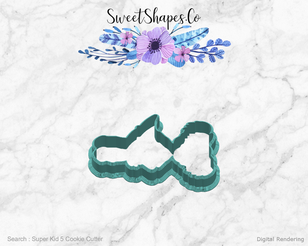 Super Kid 5 Cookie Cutter — right view