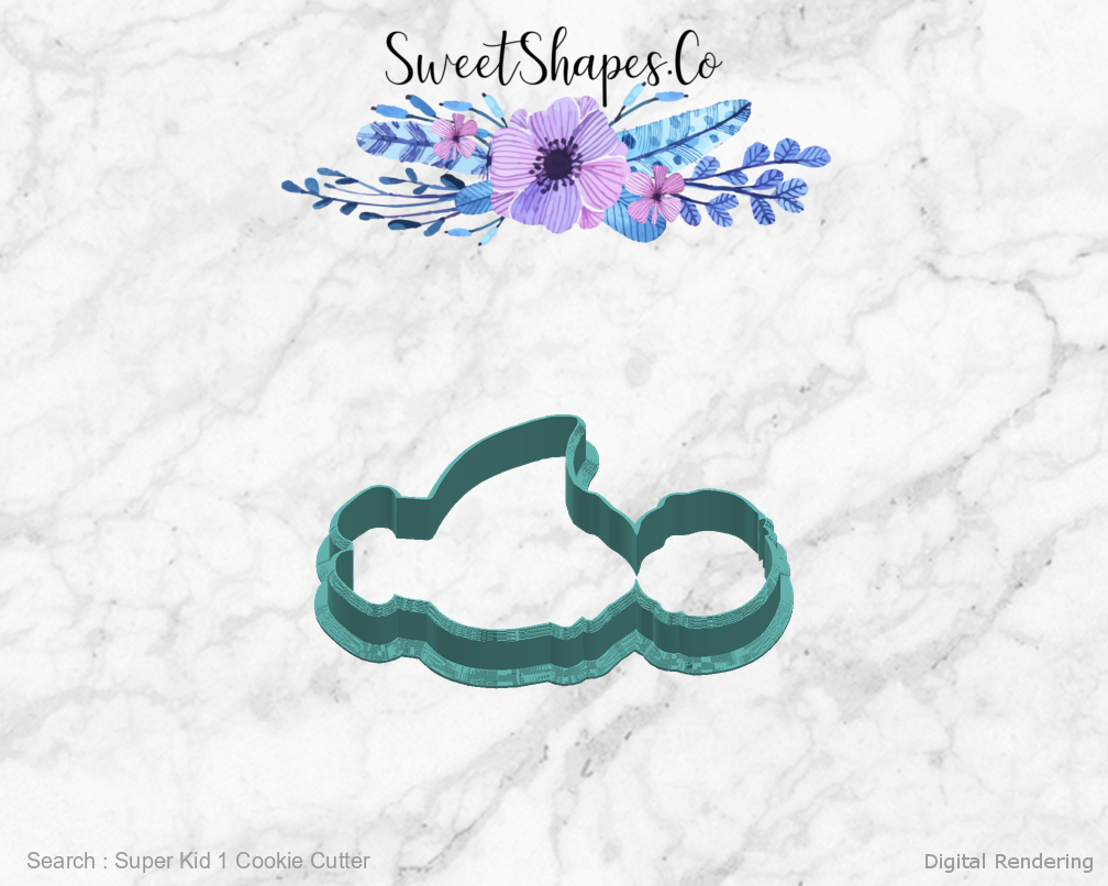 Super Kid 1 Cookie Cutter — right view