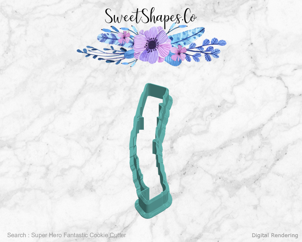 Super Hero Fantastic Cookie Cutter — left view