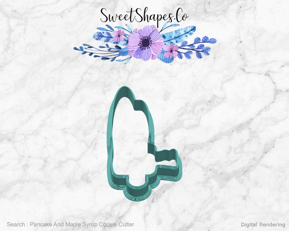 Pancake And Maple Syrup Cookie Cutter — right view