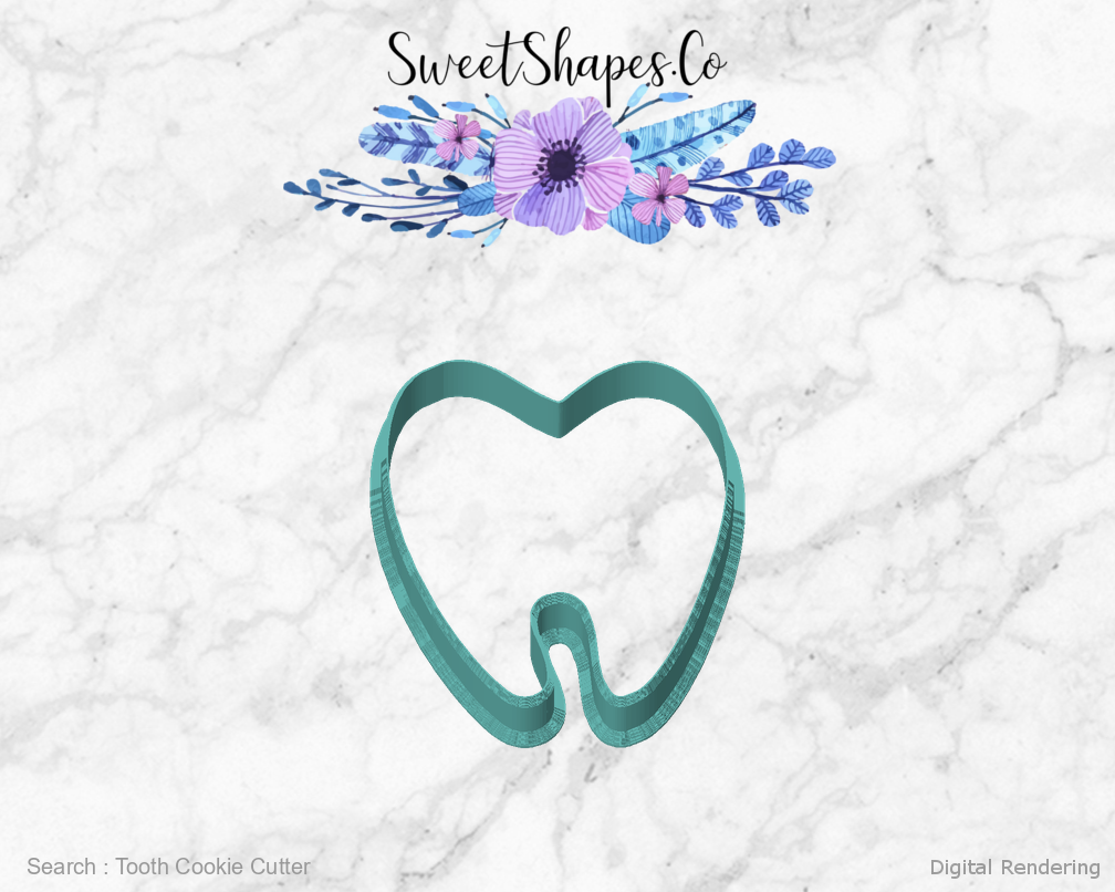 Tooth Cookie Cutter — front view