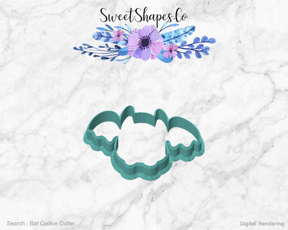 Bat Cookie Cutter — front view