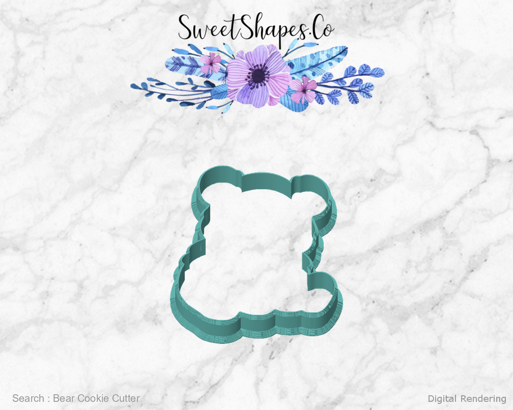 Bear Cookie Cutter — front view