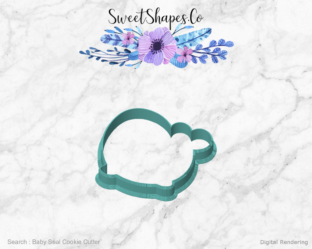 Baby Seal Cookie Cutter — front view
