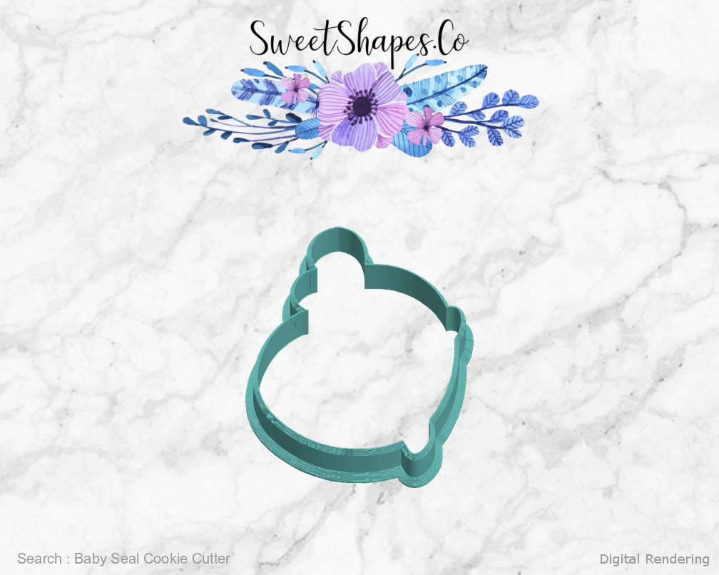 Baby Seal Cookie Cutter — left view
