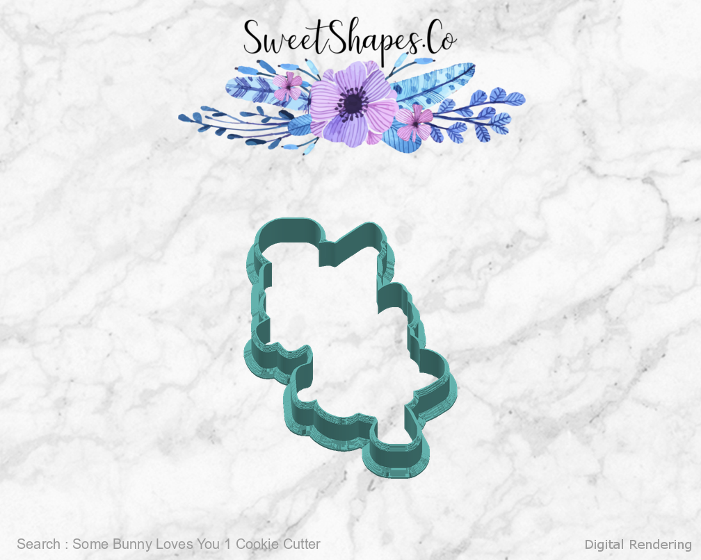 Some Bunny Loves You 1 Cookie Cutter — right view