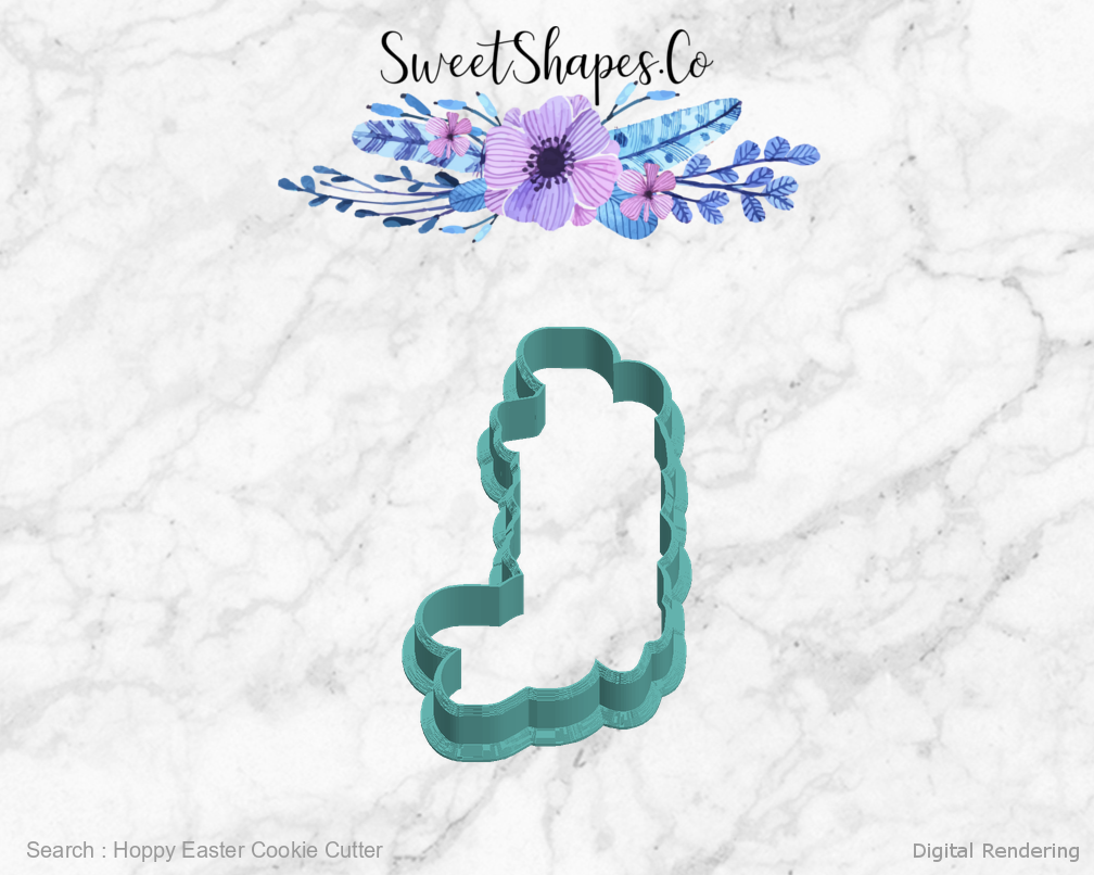 Hoppy Easter Cookie Cutter — left view