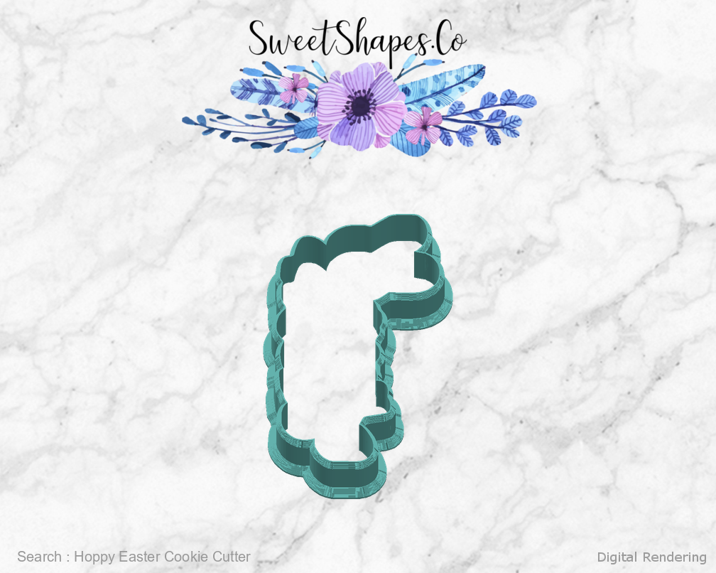 Hoppy Easter Cookie Cutter — right view