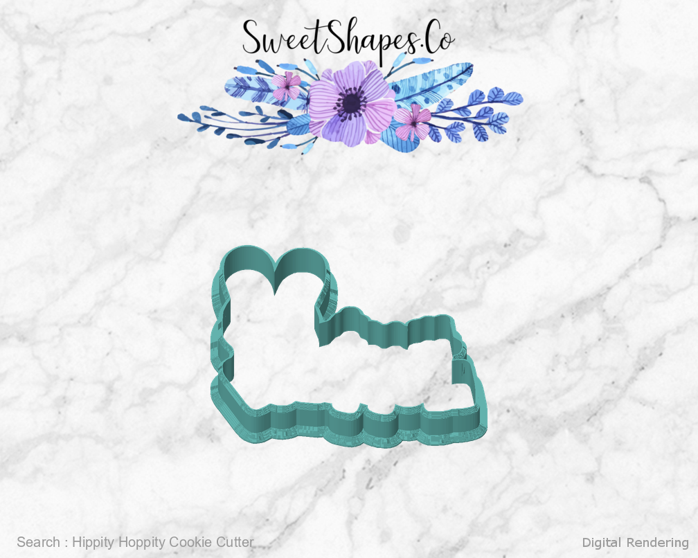 Hippity Hoppity Cookie Cutter — front view