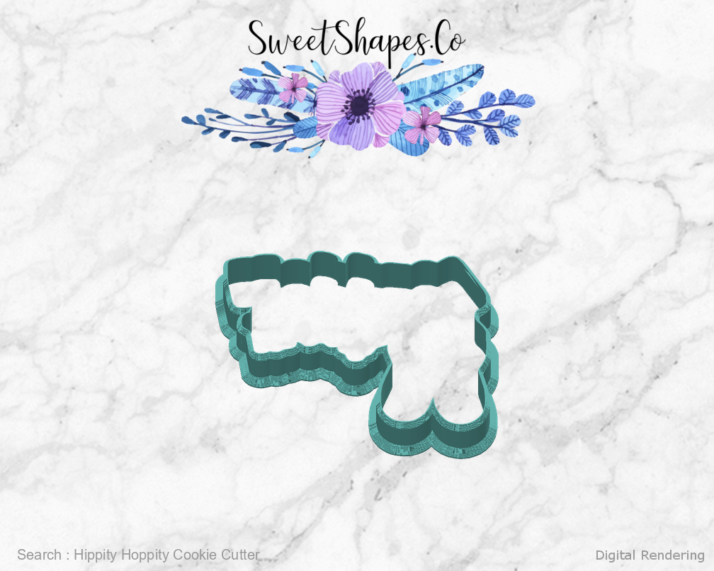 Hippity Hoppity Cookie Cutter — back view