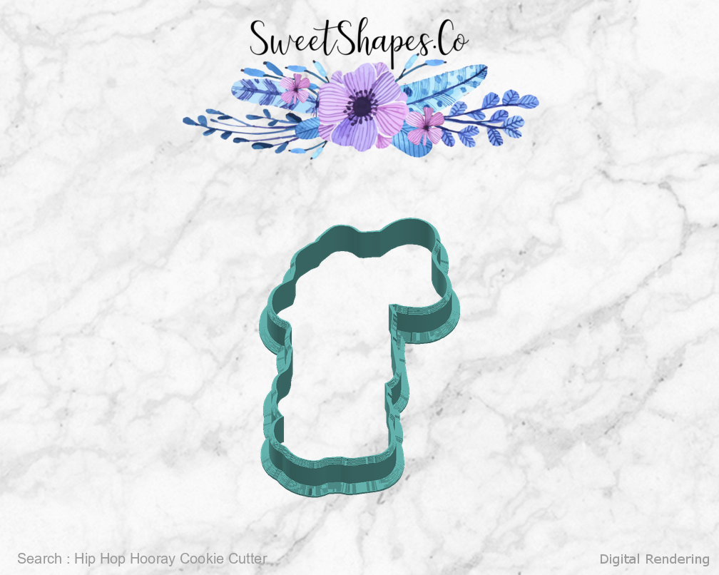 Hip Hop Hooray Cookie Cutter — right view