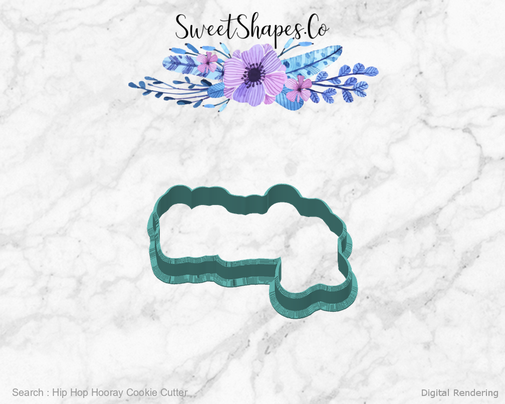 Hip Hop Hooray Cookie Cutter — back view