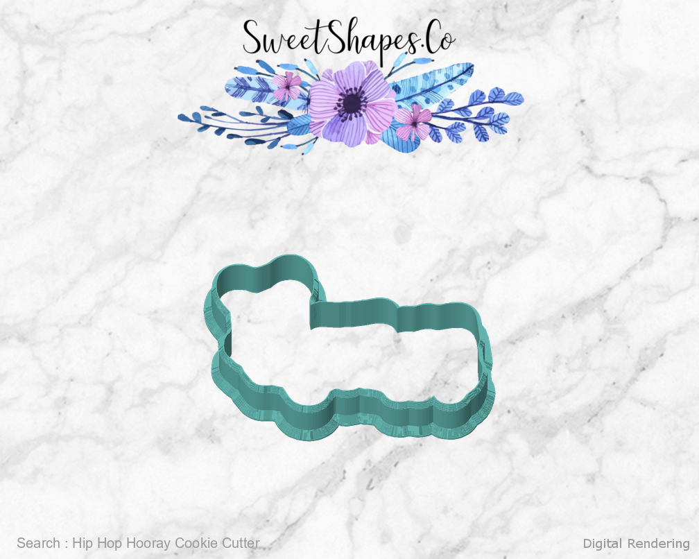 Hip Hop Hooray Cookie Cutter — front view