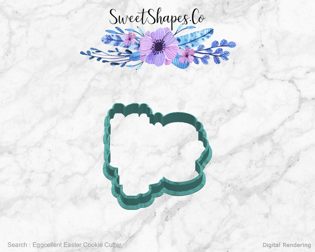 Eggcellent Easter Cookie Cutter — right view
