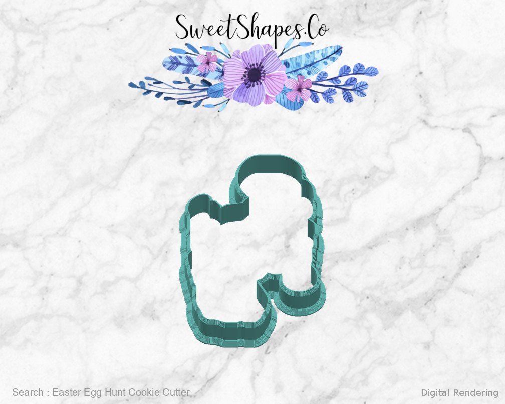 Easter Egg Hunt Cookie Cutter — right view