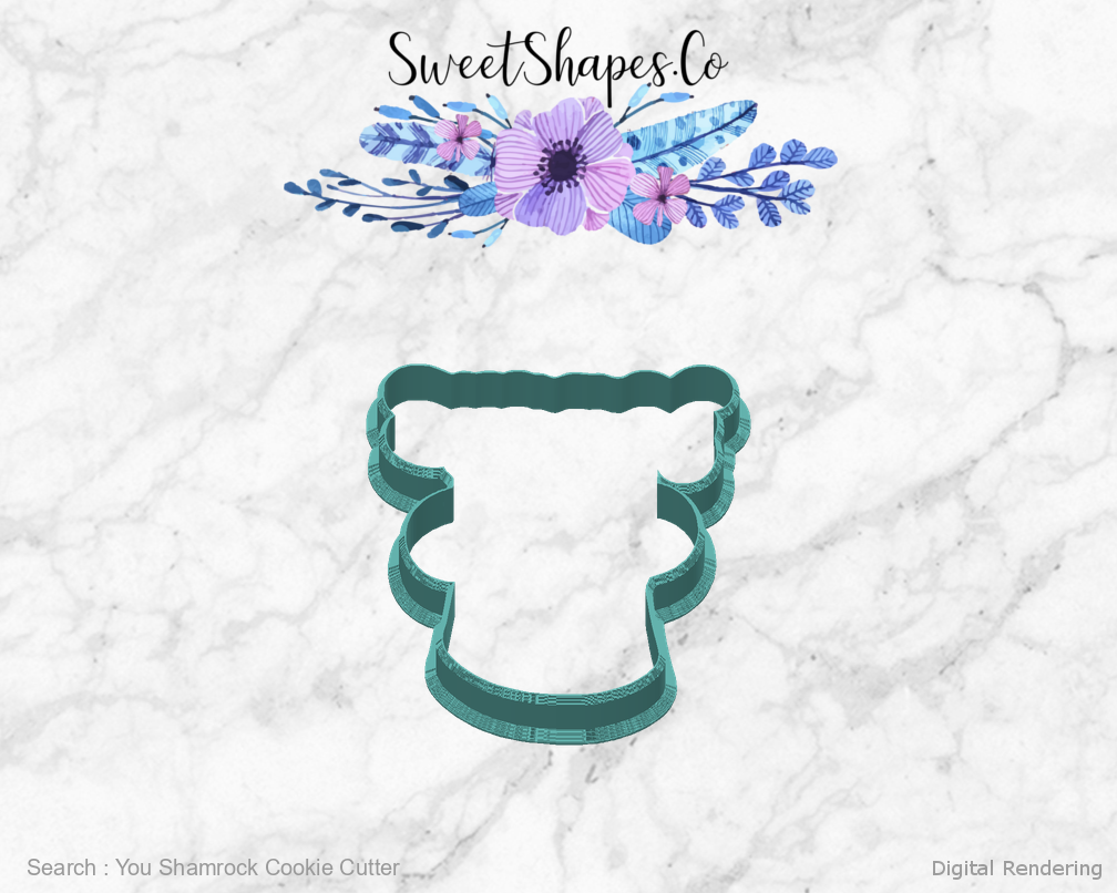 You Shamrock Cookie Cutter — back view