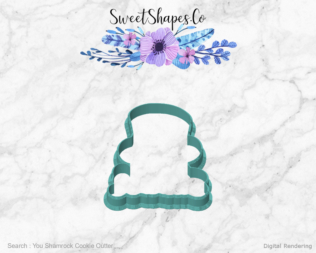 You Shamrock Cookie Cutter — front view