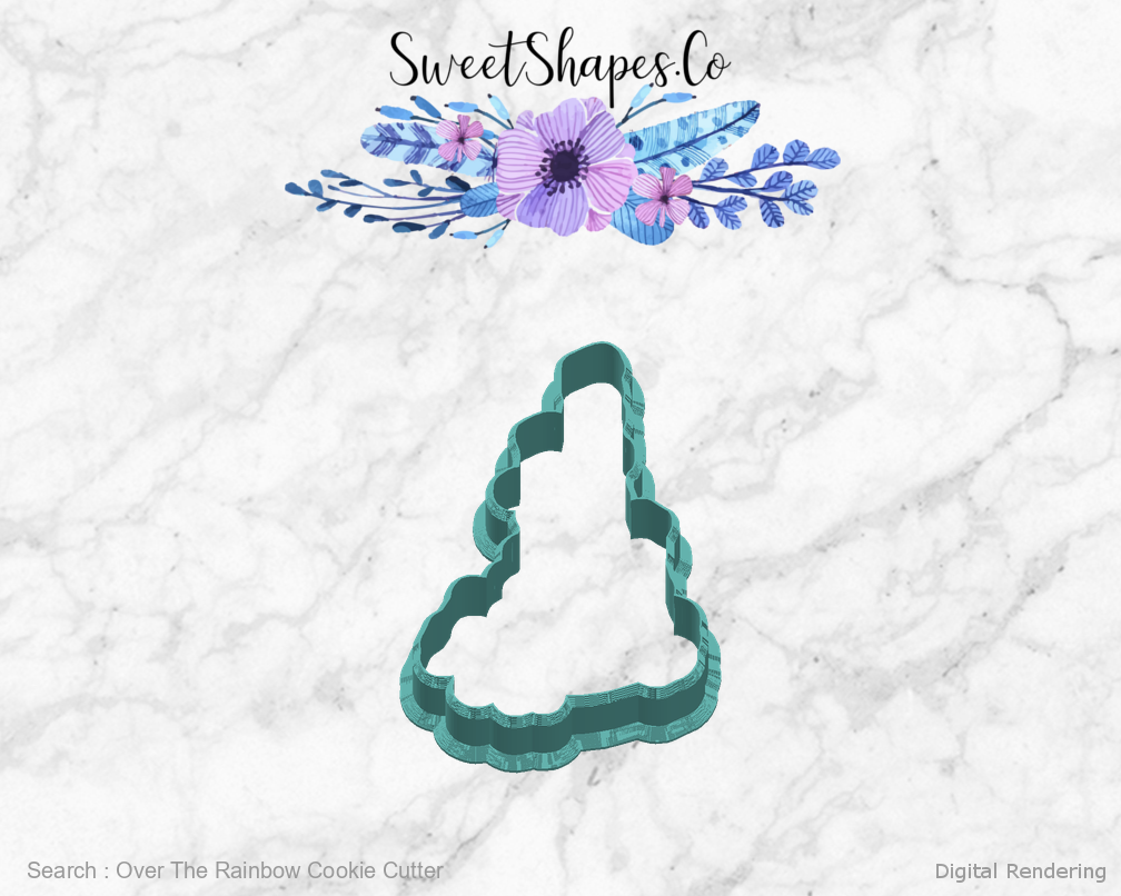 Over The Rainbow Cookie Cutter — right view