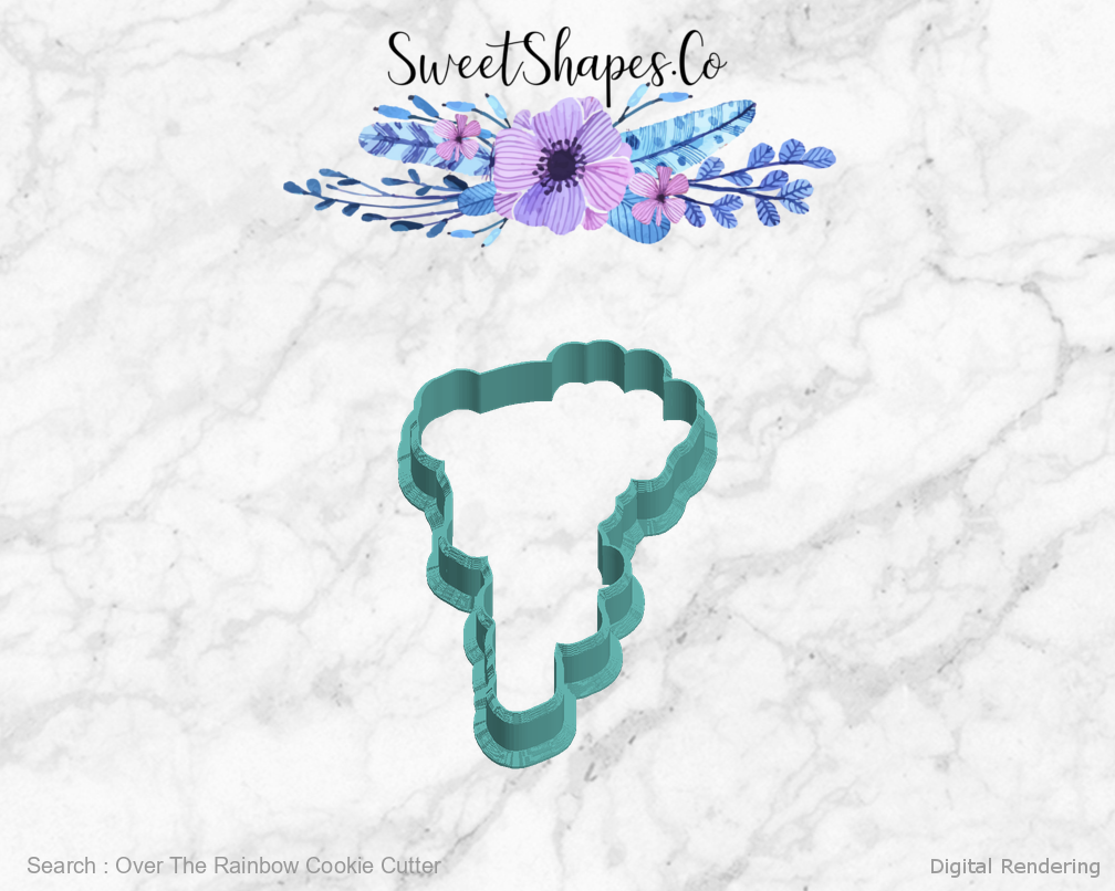 Over The Rainbow Cookie Cutter — left view