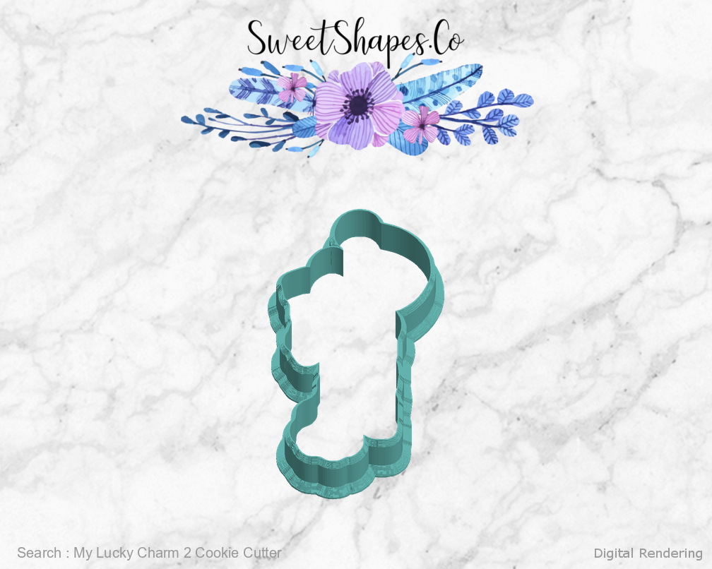 My Lucky Charm 2 Cookie Cutter — left view