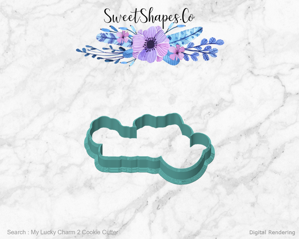 My Lucky Charm 2 Cookie Cutter — front view