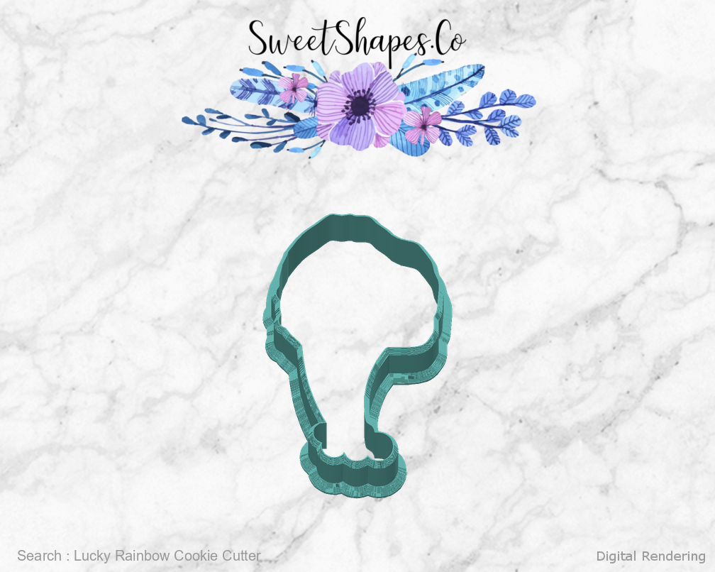 Lucky Rainbow Cookie Cutter — back view