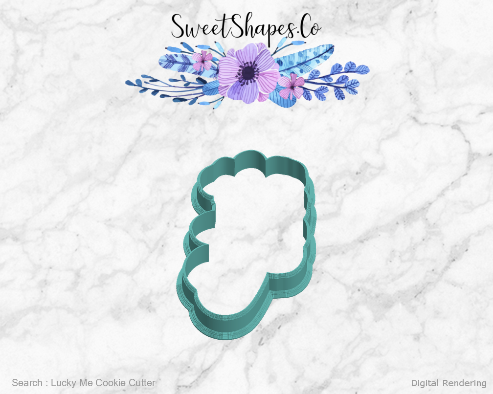 Lucky Me Cookie Cutter — left view
