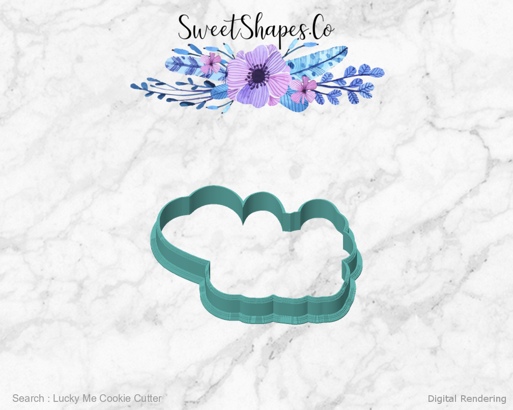 Lucky Me Cookie Cutter — front view