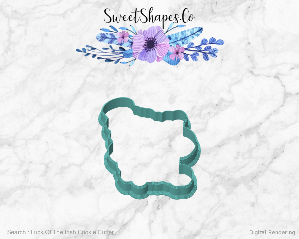 Luck Of The Irish Cookie Cutter — front view