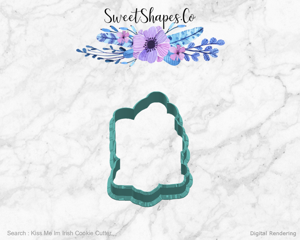 Kiss Me Im Irish Cookie Cutter — right view