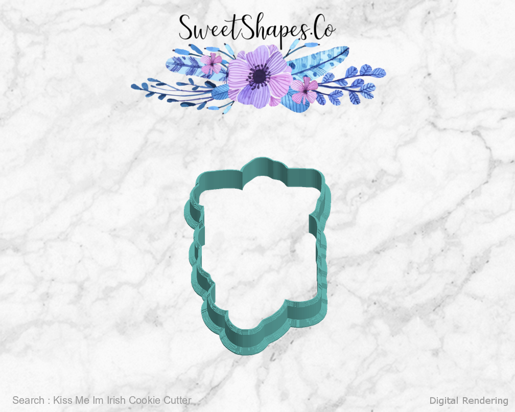 Kiss Me Im Irish Cookie Cutter — left view