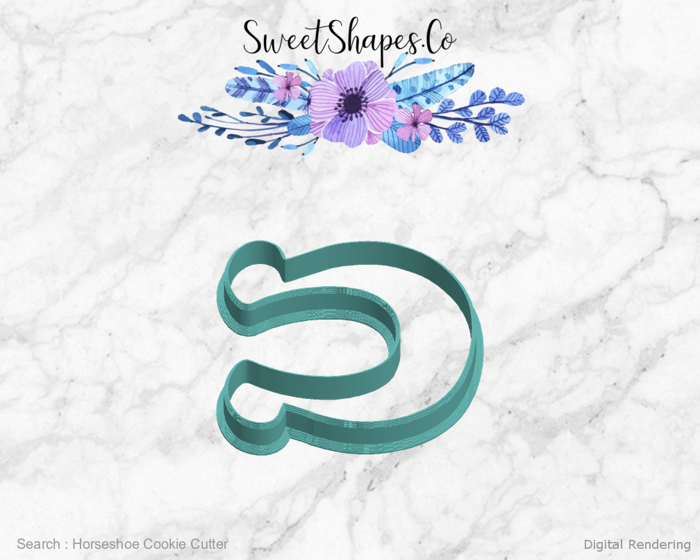 Horseshoe Cookie Cutter — left view