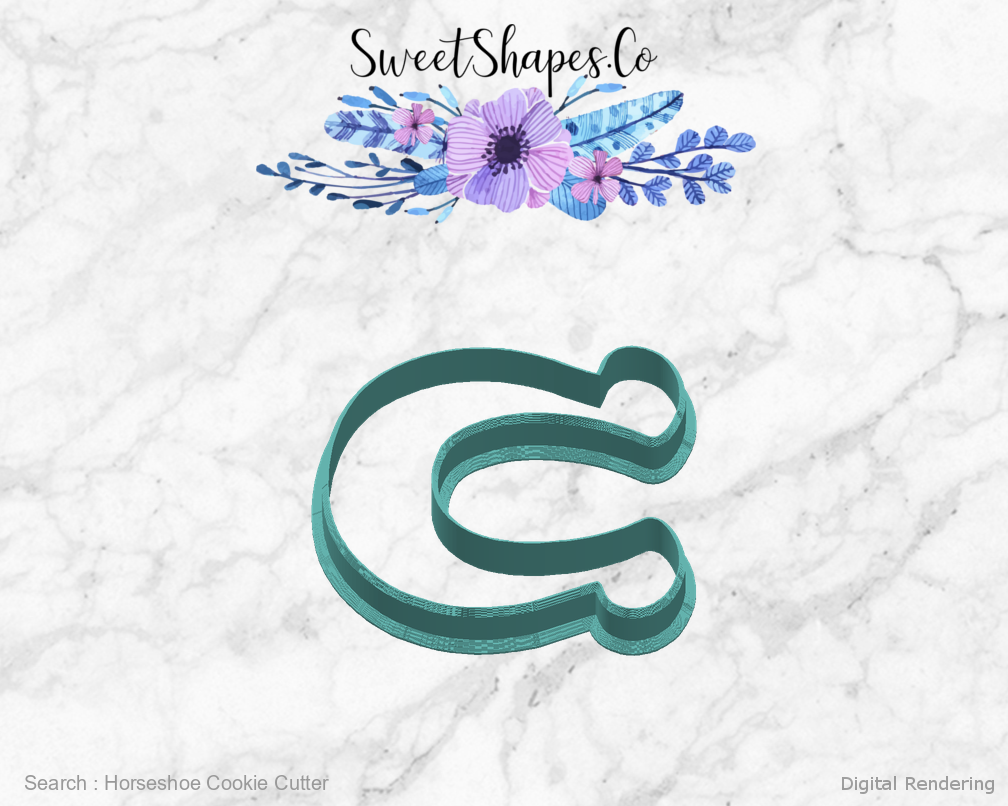 Horseshoe Cookie Cutter — right view