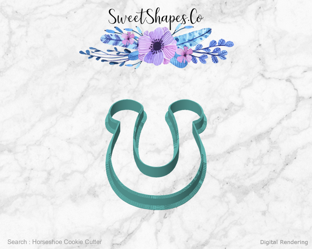 Horseshoe Cookie Cutter — front view