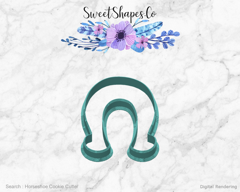 Horseshoe Cookie Cutter — back view