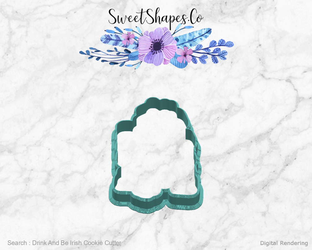 Drink And Be Irish Cookie Cutter — right view